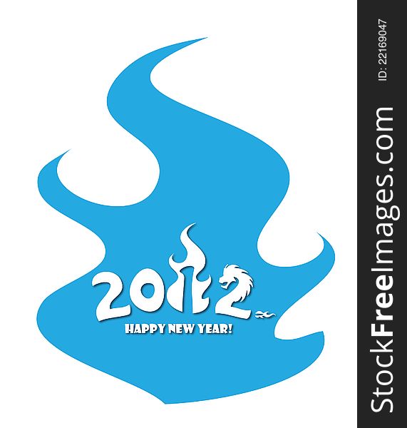 Happy new year card for celebration 2012. Happy new year card for celebration 2012