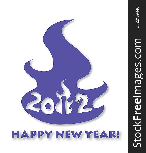 Happy new year card for celebration 2012. Happy new year card for celebration 2012