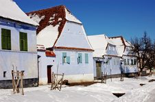 Saxon Houses In Viscri, Transylvania, Romania Royalty Free Stock Images Saxon Houses In Viscri, Transylvania, Romania Royalty Free Stock Images