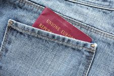 Passport In The Backpocket Royalty Free Stock Image Passport In The Backpocket Royalty Free Stock Image