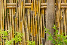 Bamboo Fence Royalty Free Stock Photography