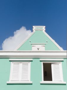 Colonial Building In Willemstad, Curacao Island Royalty Free Stock Images Colonial Building In Willemstad, Curacao Island Royalty Free Stock Images
