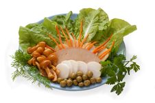 Salad With Garnish Stock Images Salad With Garnish Stock Images