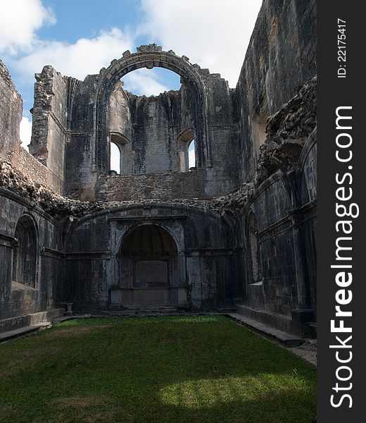 Tomar- ruins of the Convento de Cristo. Tomar- ruins of the Convento de Cristo
