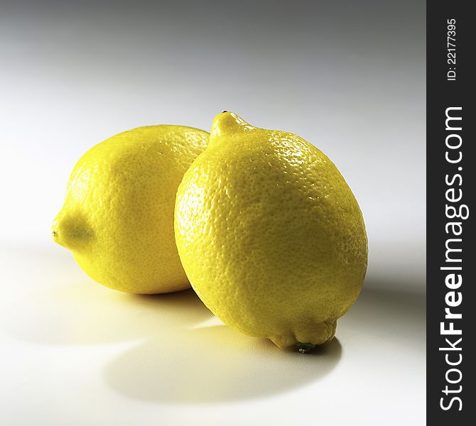 lemons with white background