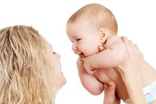 Portrait Of Loving Mother And Her Child Royalty Free Stock Photos