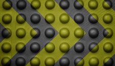 Yellow And Black Warning Sign On Bubble Texture. Stock Image Yellow And Black Warning Sign On Bubble Texture. Stock Image