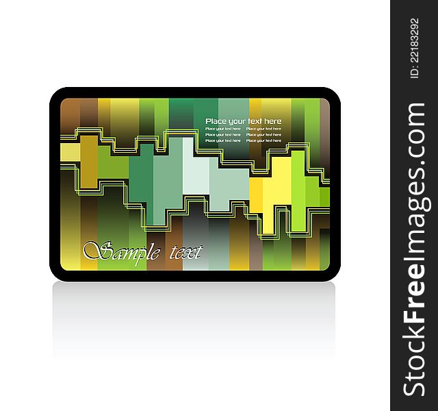 Abstract design can be used to design business cards and as background