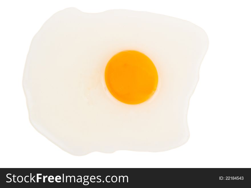 Fresh Egg Isolated On The White.