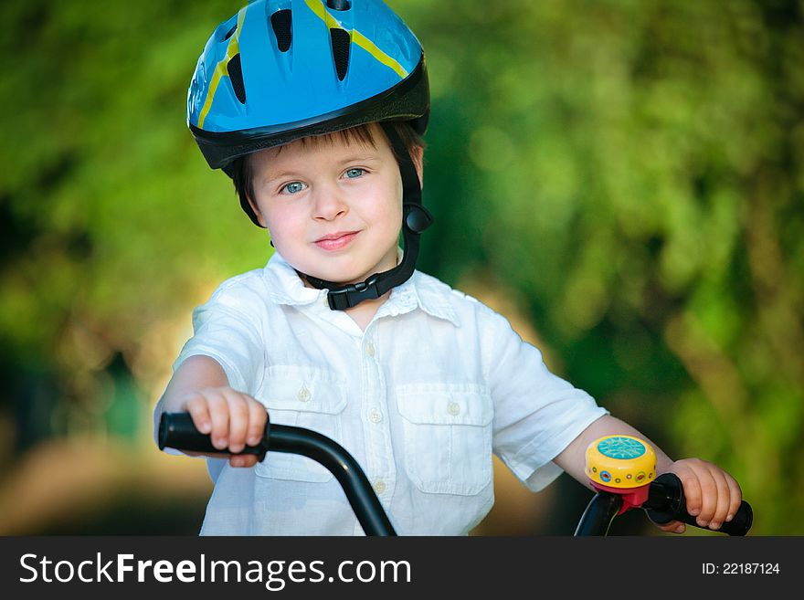 Happy Boy On A Bicycle