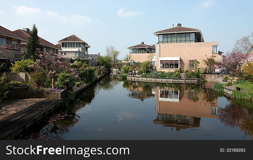 Living on the waterfront in the Netherlands. Living on the waterfront in the Netherlands