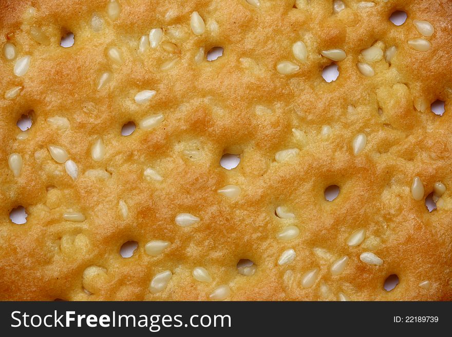 Close-up cookie suitable as background