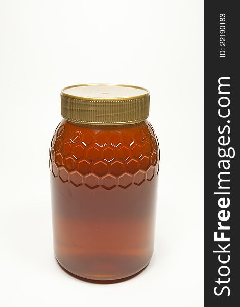 Honey bees collected from recent and kept in a jar. Honey bees collected from recent and kept in a jar