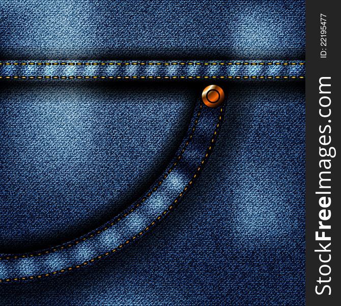 Illustration of jeans for use as a background. Illustration of jeans for use as a background