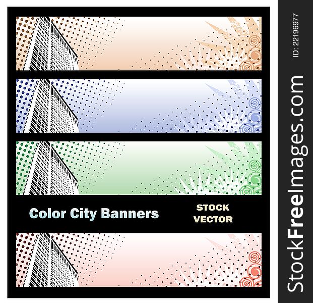 Banners On City Theme