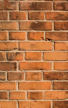 Old Wall From A Red Brick Royalty Free Stock Photos