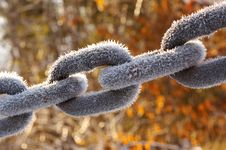 Frozen Chain Royalty Free Stock Image Frozen Chain Royalty Free Stock Image