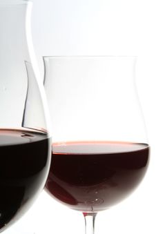 Two Wine Glasses With Red Wine Stock Photography Two Wine Glasses With Red Wine Stock Photography