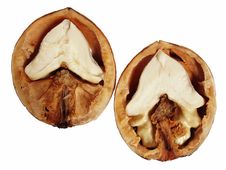 Cracked Walnut Royalty Free Stock Photo Cracked Walnut Royalty Free Stock Photo