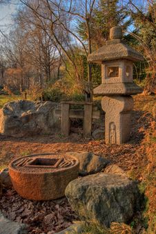 Japanese Fountain. HDR Image Royalty Free Stock Images Japanese Fountain. HDR Image Royalty Free Stock Images