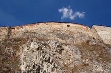 Defensive Wall And Sky Royalty Free Stock Photo