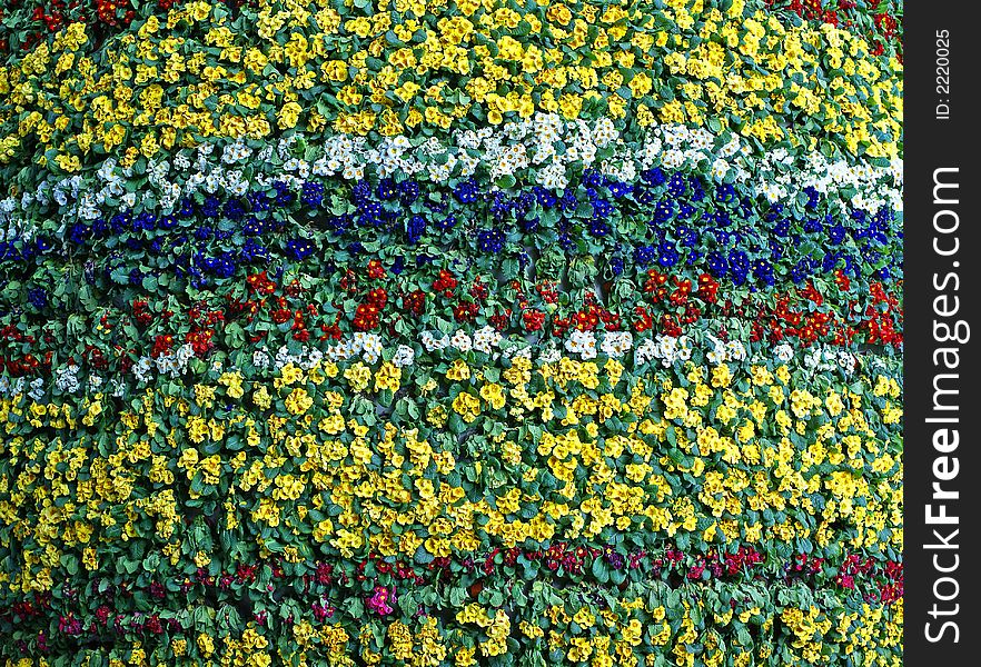 A vertical and spherical flower bed and garden in Berlin's central station. A vertical and spherical flower bed and garden in Berlin's central station