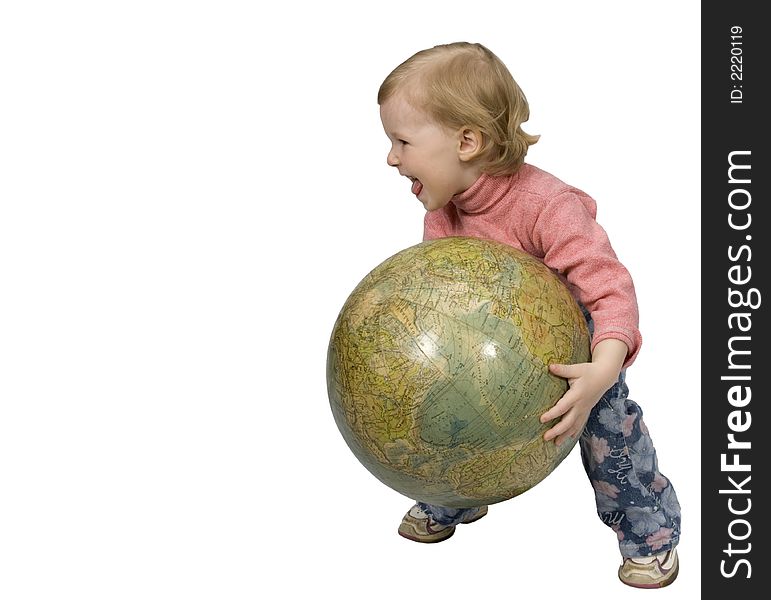 Baby And Globe