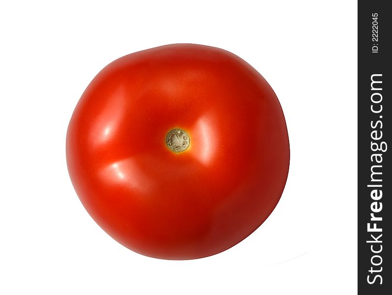 Red Tomato on white background (isolated). Red Tomato on white background (isolated)