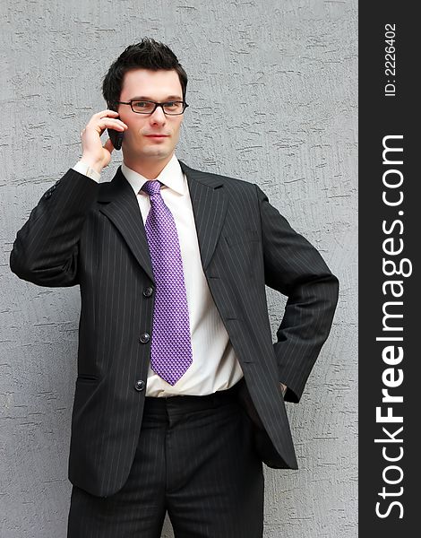 Businessman on the phone