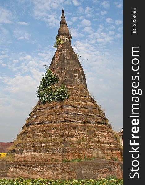 That Dam (Black Stupa) monument in Vientiane, Laos