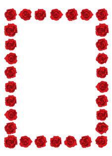 Red Roses Frame Stock Photo Red Roses Frame Stock Photo
