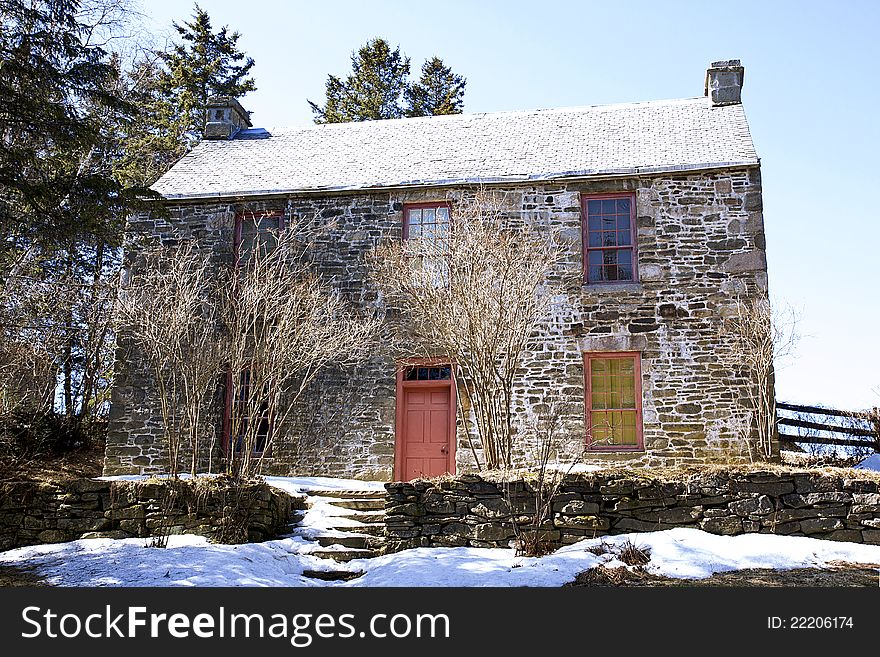 An original stone residence situated in the historic village of Kings Landing, New Brunswick. An original stone residence situated in the historic village of Kings Landing, New Brunswick