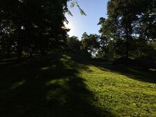 Sunrise In Summer At Central Park In Manhattan, New York, NY. Stock Photos Sunrise In Summer At Central Park In Manhattan, New York, NY. Stock Photos