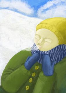 Child In Winter Royalty Free Stock Photography