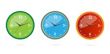 Colored And Creative Classic Clocks Set Stock Image Colored And Creative Classic Clocks Set Stock Image