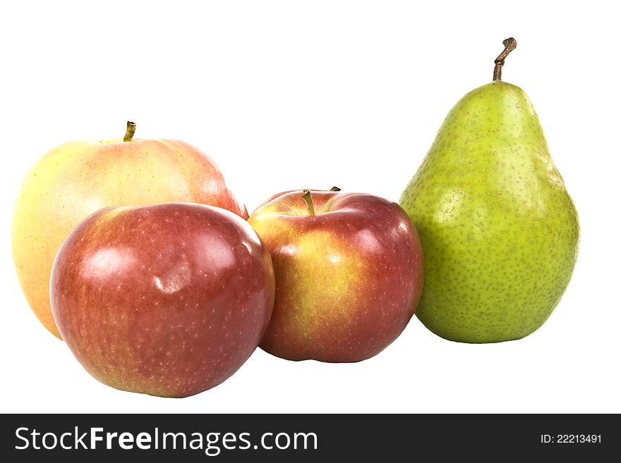 Fruit On A White Background.
