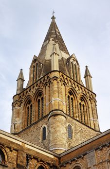 Church Spire In Oxford City Royalty Free Stock Photography