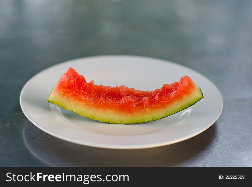 Watermelon can be eaten. The rest of the shell wrapper.