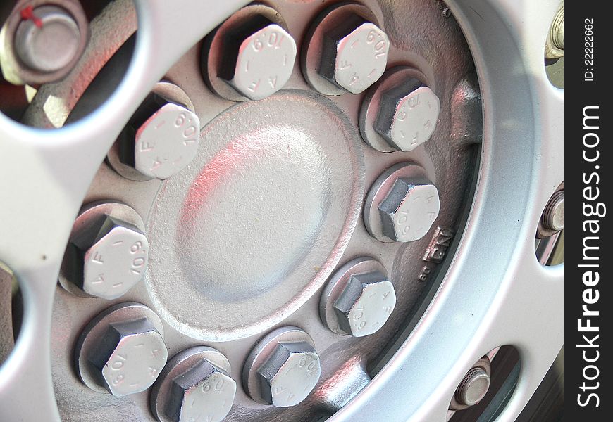 Detail of a wheel disk