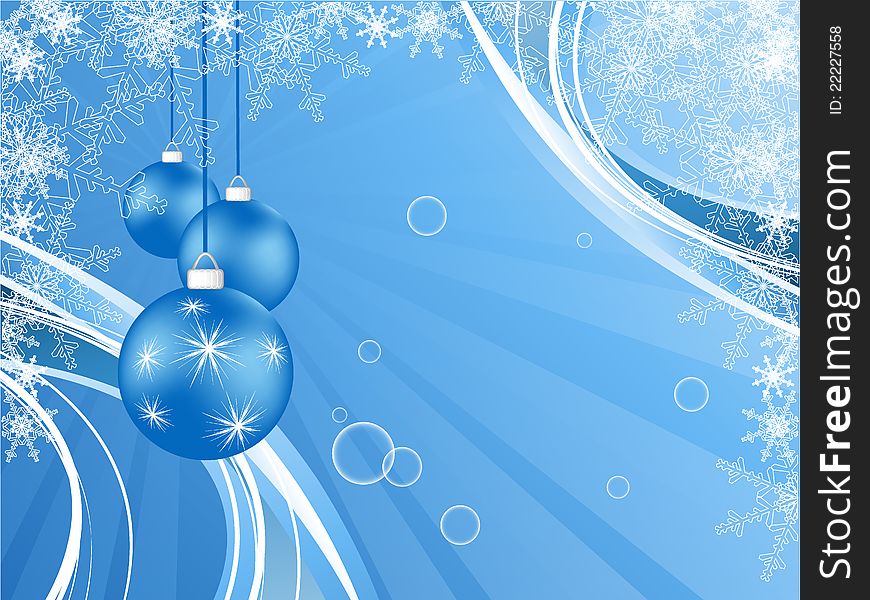 Elegant vector background with snowflakes and decoration. Eps10. Elegant vector background with snowflakes and decoration. Eps10