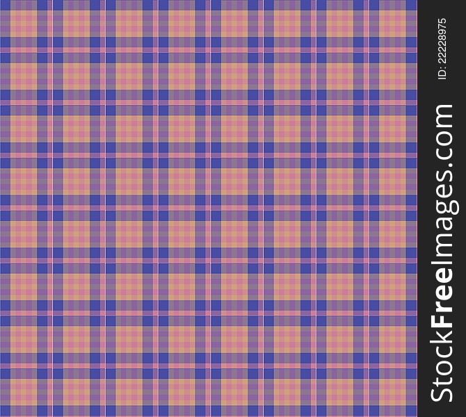 Blue Scottish Pattern
