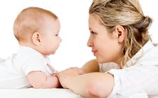 Portrait Of Loving Mother And Her Child Royalty Free Stock Image