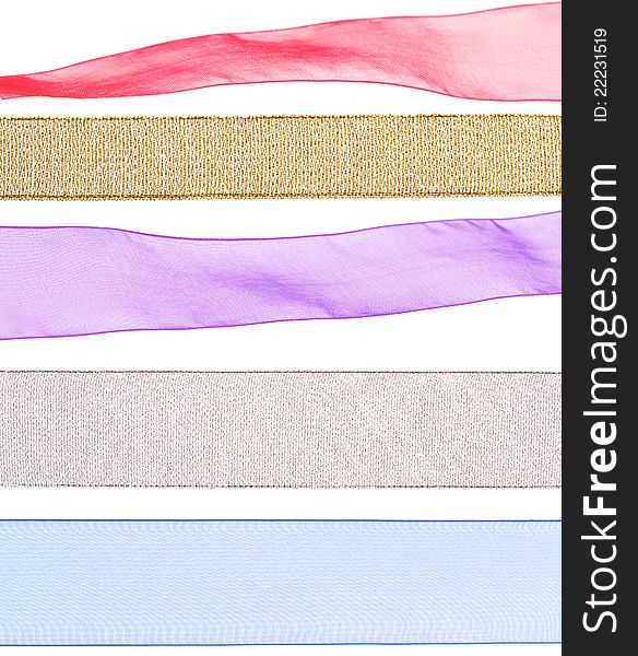 Colorful Ribbon Textures For Decorating