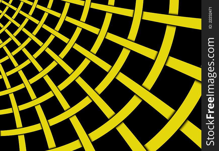 Abstract Dynamic Yellow Bar Background