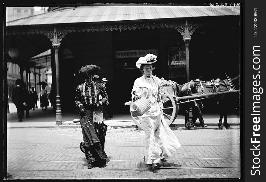 Streetscenes including pedestrians on King Street, George Street, Pitt Street, plus horsedrawn vehicles and activities on York and Castlereagh Streets, including the delivery of ice, bottle and gas cylinders.

Format: Glass photonegative

Find more detailed information about this photographic collection: acms.sl.nsw.gov.au/item/itemDetailPaged.aspx?itemID=404293

From the collection of the State Library of New South Wales www.sl.nsw.gov.au. Streetscenes including pedestrians on King Street, George Street, Pitt Street, plus horsedrawn vehicles and activities on York and Castlereagh Streets, including the delivery of ice, bottle and gas cylinders.

Format: Glass photonegative

Find more detailed information about this photographic collection: acms.sl.nsw.gov.au/item/itemDetailPaged.aspx?itemID=404293

From the collection of the State Library of New South Wales www.sl.nsw.gov.au