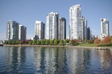 Buildings At False Creek In Vancouver, BC, Canada Royalty Free Stock Photo Buildings At False Creek In Vancouver, BC, Canada Royalty Free Stock Photo