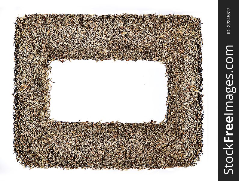 Art frame - besign construction of dry herbal. Art frame - besign construction of dry herbal