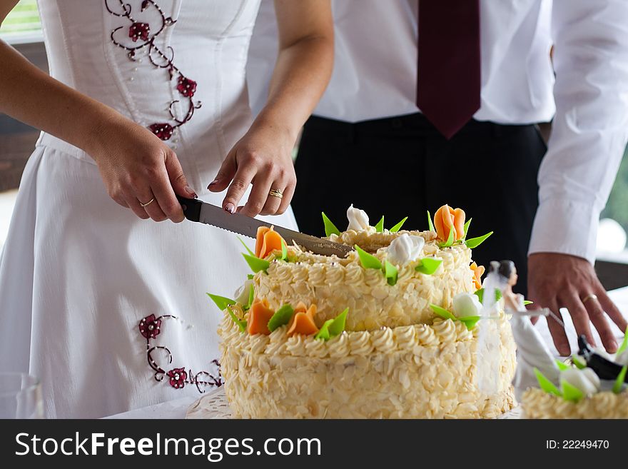 Cutting The Wedding Cake