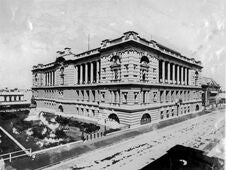 Executive Building And Queens Gardens From William Street Brisbane Ca 1910 Stock Photography
