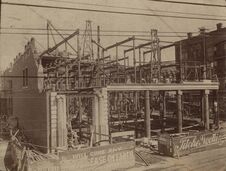[Wilson Building Construction, Intersection Of North Ervay And Elm Street] Royalty Free Stock Photo